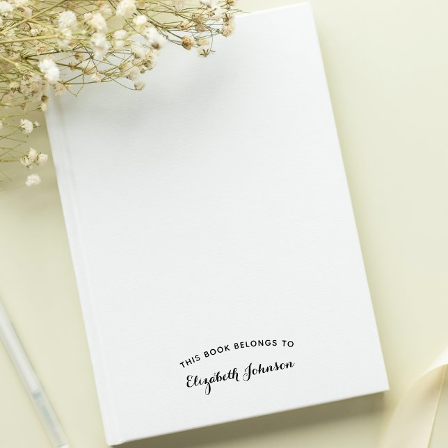 Personlig Elegant Bok-Tillhören till Namn Självfärgande Stämpel (Personalized Elegant This Book Belongs To Name Self-inking Stamp)