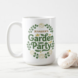 Personlig Elegant Botanisk Trädgårdsfestkrans Kaffemugg