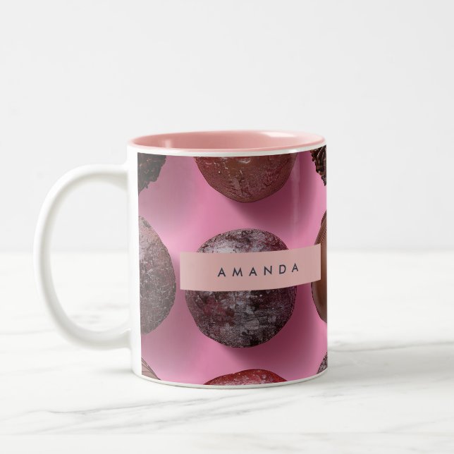 Personlig Elegant Chokladtruffel Två-Tonad Mugg (Vänster)