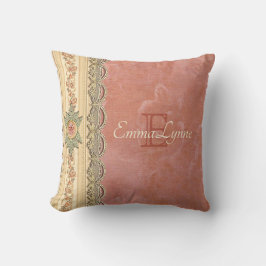Personlig Elegant Girly Coral Ro Elfenbenskusten S Kudde