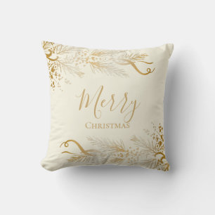 Personlig Elegant Golden Unique God jul Kudde