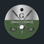 Personlig Elegant Golf Monogram-Logotyp Gåvor Etiketter<br><div class="desc">Eleganten Golf Monogram Design från Edward Eksi med minimal Anpassningsbar. Enkel modifiering av INITIALER och TEXTS efter dina behov.</div>