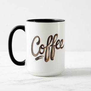 Personlig Elegant Kaffe Monogram Mugg