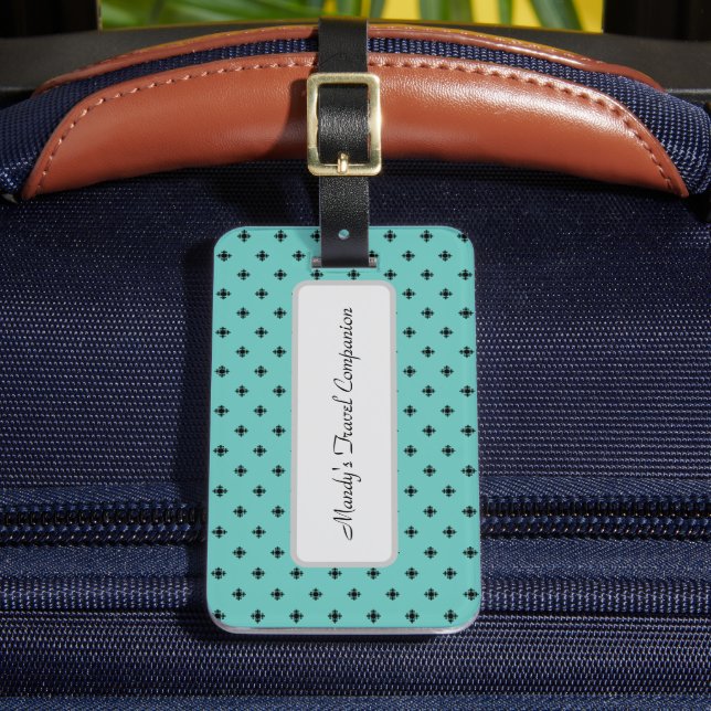 Personlig Elegant Kor Mönster på Blue Bagagebricka (Framsida Insitu 2)