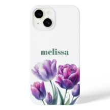 Personlig Elegant lila Monogram