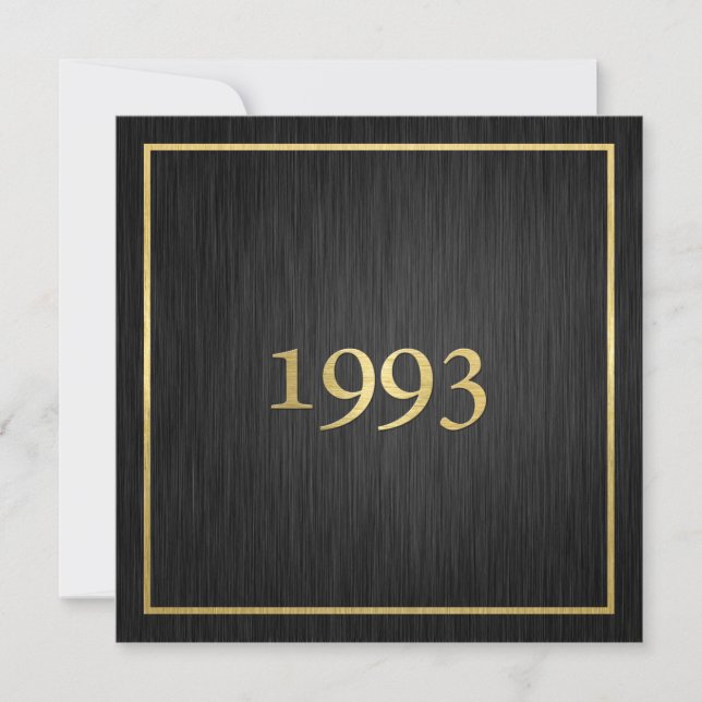 Personlig Elegant Metallic Guld 1993 (Framsida)