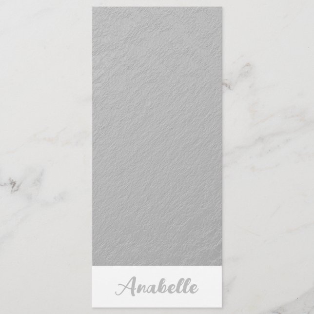 Personlig Elegant - minimalistiskt bokmärke för Si (Framsida)