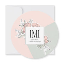 Personlig Elegant Modern Modern Bröllop-inbjudan