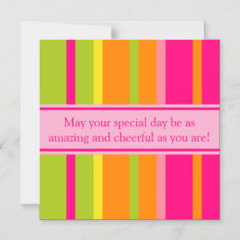 Personlig Elegant och Cheerful Grattis på födelsed Magnetisk Inbjudningskort