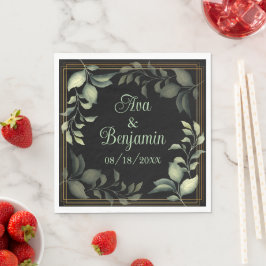 Personlig elegant party napkins weddin pappersservett