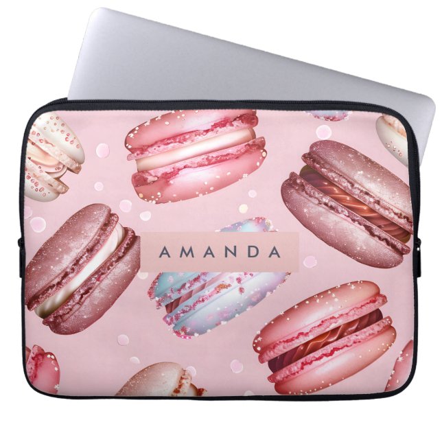 Personlig Elegant Pastellfärgad Macaron Laptop Fodral (Framsidan)