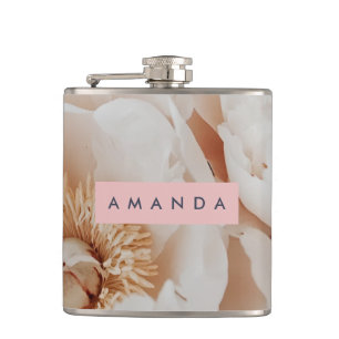 Personlig Elegant Peony Blommigt Art Fickplunta