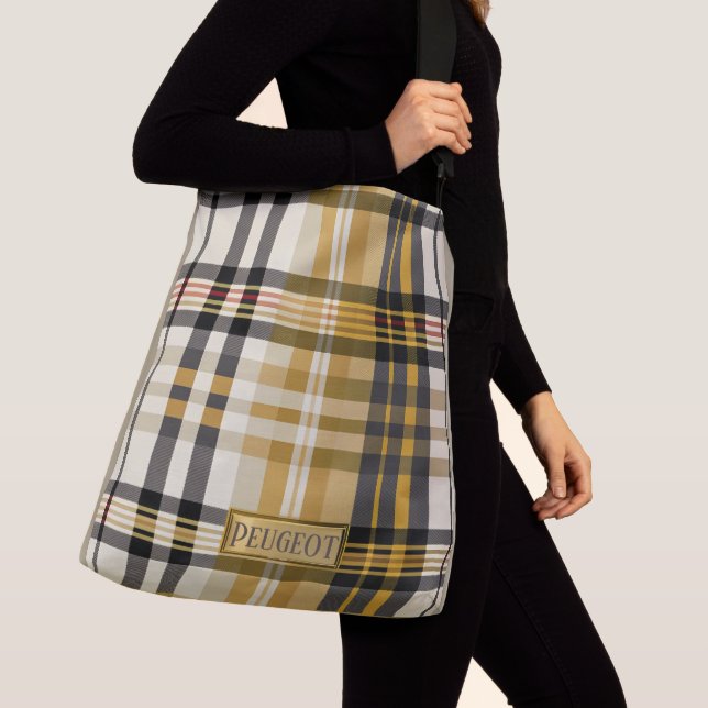 Personlig Elegant Play Tan och Taupe Tygkasse (Närbild)