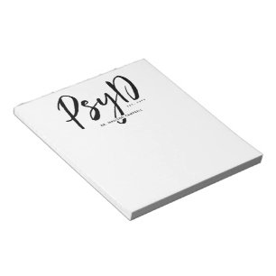 Personlig Elegant PsyD Doktor of Psychology Anteckningsblock