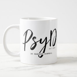 Personlig Elegant PsyD Doktor of Psychology Jumbo Mugg