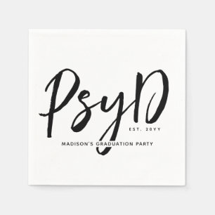 Personlig Elegant PsyD Doktor of Psychology Pappersservett
