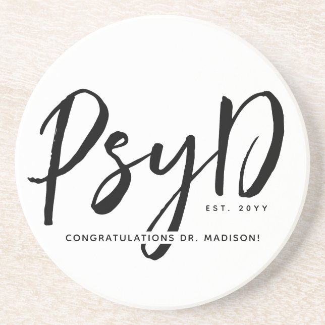 Personlig Elegant PsyD Doktor of Psychology Underlägg (Framsidan)