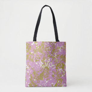 Personlig Elegant Rosa Botanisk Design Tygkasse