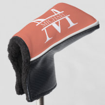 Personlig Elegant Terracotta Monogram och Namn