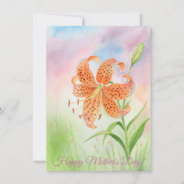 Personlig Elegant Tigerlily Meddelande