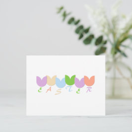 Personlig Elegant Vår Tulips, Påsk Helgdag Vykort