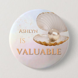 Personlig Elegant Värdebar öronmärkning Knapp