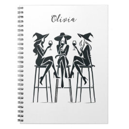 Personlig, Elegant Witches Vin Night, Modern Anteckningsbok