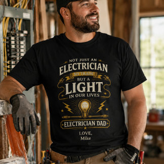 Personlig elektriker pappa skjorta t shirt