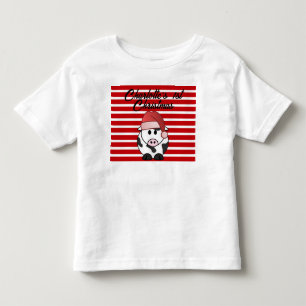 Personlig Elephant 1:a julen Flicka Red T Shirt