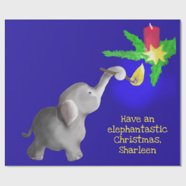 Personlig Elephant-astic jul Giant Leksak Presentpapper