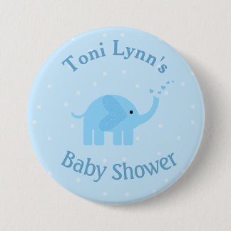 Personlig Elephant Baby Shower-knapp Knapp