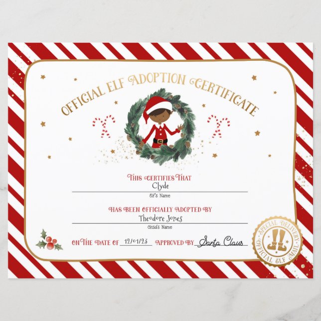 Personlig-Elf-intyg för adoption (Framsida)