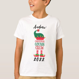 Personlig Elf jul-kusin Crew T Shirt