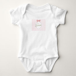 Personlig Elizabeth Babyflicka Nurseriesherringbon T Shirt
