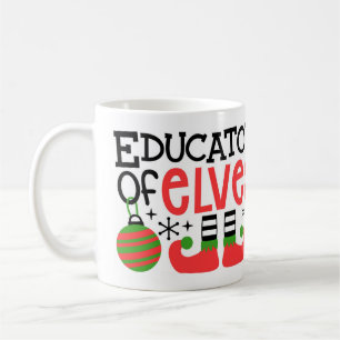 Personlig "Elves pedagoger" Jullärare Kaffemugg
