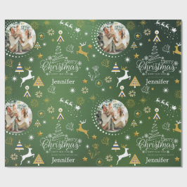 Personlig Emerald Grönt God jul gift Wr Presentpapper