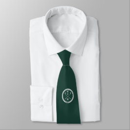 Personlig Emerald Grönt Monogram Initialer Golf Slips