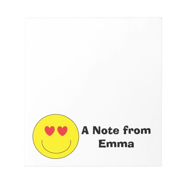 Personlig Emoji Anteckningsblock (Framsida)