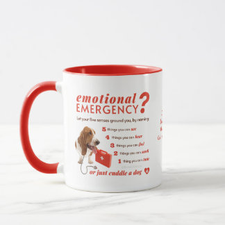 Personlig Emotional First Aid - Bassett Hund Mugg
