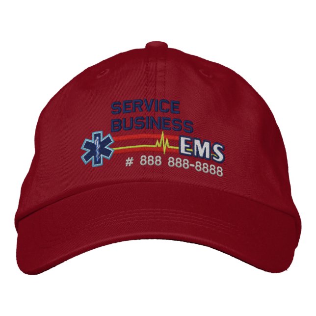 Personlig EMS Sjukvårdare Star of Life Broderad Keps (Framsida)