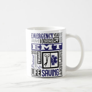 Personlig Emt/Ems SymbolS Ord Coffee Mugg