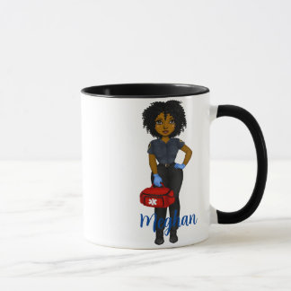 Personlig EMT Fuel Chic Black Woman Coffee Mugg