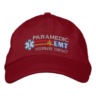 Personlig EMT Sjukvårdare Star of Life Broderad Keps