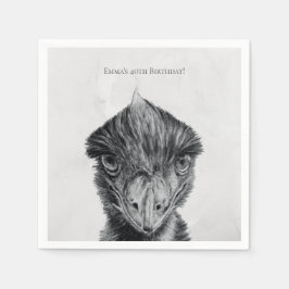 Personlig Emu Servett | Anpassad Födelsedagsfest