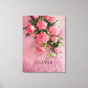 Personlig En Dröm i Rosa Nyanser Canvastryck
