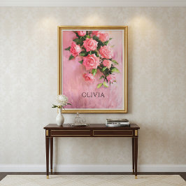Personlig En dröm i rosa nyanser Canvastryck