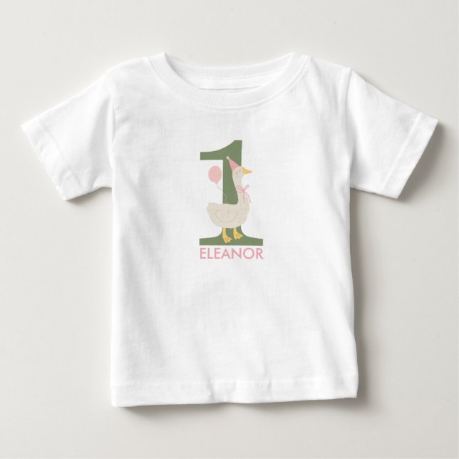 Personlig "En dum gås" födelsedags-tröja T Shirt (Framsida)
