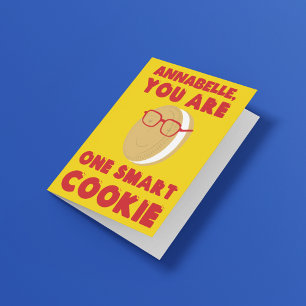 Personlig en smart cookie Studenten Gratulerar Kort