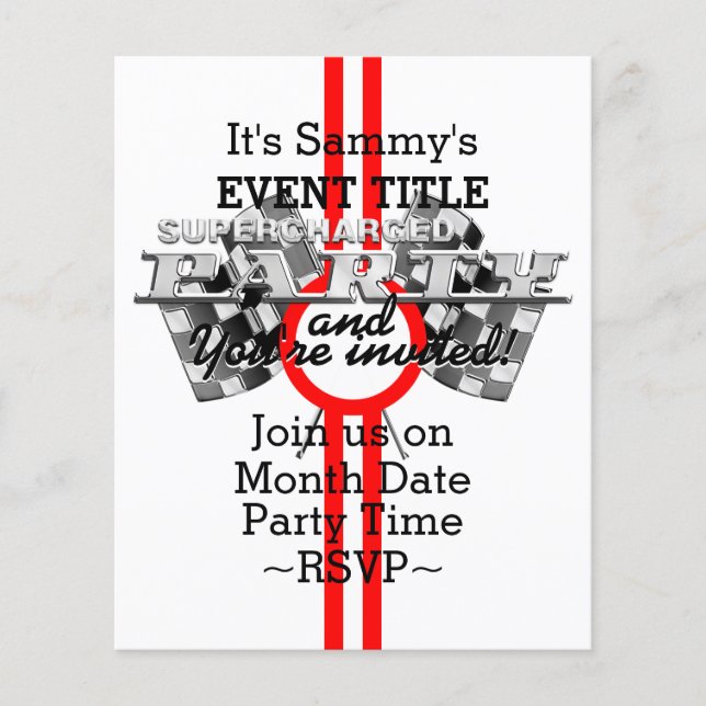 Personlig - enastående prestanda Party (Framsida)