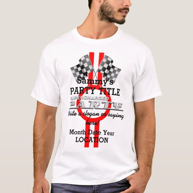 Personlig - enastående prestanda Party T-shirt (Framsida)